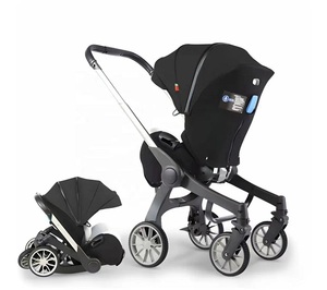 Popular Cochecito de Bebé 4 en 1 de Lino, Portabebés de Recién Nacido a Bebé, Montaje Rápido, Estructura Ligera, Clásico, Sistema de Viaje de Gran Venta - Product Image 1