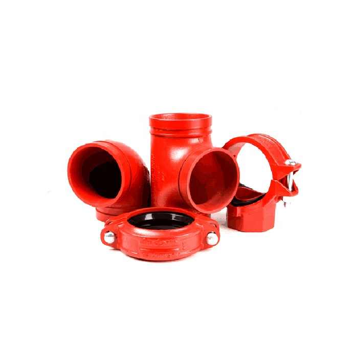 Mechanical Fire Fighting Ductile Cast Iron Grooved Fire Fighting Pipe Fittings Eccentric Reducer