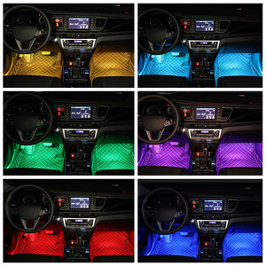 Đèn LED Nội Thất Ô Tô RGB Nhiều Màu 9LED/12LED/18LED 4 Chiếc Đèn Tạo Không Khí Chiếu Sáng Xung Quanh Ô TÔ Chống Nước IP65 - Product Image 5
