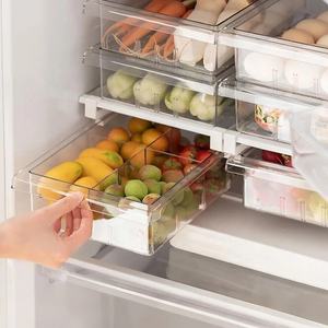 מגרות נירוסטה שקוף סגנון מגרות המארגנים חוצצים מתכווננים למקרר למטבח מחסנים מזון - Product Image 4
