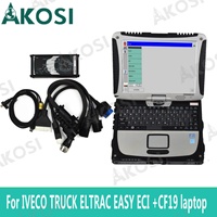 Escáner de Diagnóstico para Camiones CF19 Listo para Usar, para IVECO ELTRAC EASY con Módulo de Versión Eltrac para Herramienta de Diagnóstico IVECO ECI
