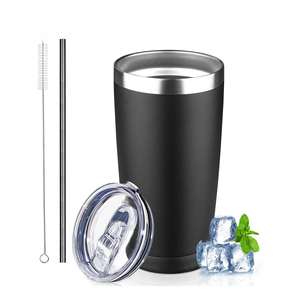 Vaso Térmico Personalizado de Acero Inoxidable de Doble Pared de 20oz con Recubrimiento en Polvo, Taza de Café de Viaje con Tapa para Regalos - Product Image 1