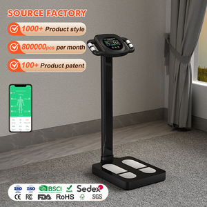 Báscula Inteligente Profesional de Grasa Corporal con 8 Electrodos y Mango Ergonómico, Capacidad de 200 kg, Pantalla LCD a Color VA - Product Image 1
