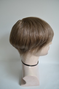 <span class=keywords><strong>Color</strong></span> marrón gris cabello humano Protesis Capilares Hombres PU Base Toupee <span class=keywords><strong>para</strong></span> hombres - Product Image 3