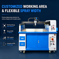 Applicateur de colle CNC haute vitesse industriel Rinngo, machine de distribution de colle thermofusible à 4 axes pour boîtes