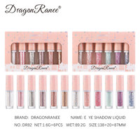 Dragon Ranee Set Eyeshadow cair 16 potong, Set kosmetik mata berkilau ringan multiwarna untuk lintas batas mendukung perdagangan