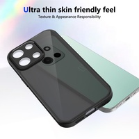 Coque pour OnePlus Nord 6 5G Version Globale, Ultra Fine, Cadre en TPU Souple, Dos en PC Noir Mat Transparent, Protection Antichoc pour Téléphone