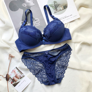 Reggiseno push-up ultra-sottile e traspirante, contenitivo e confortevole, a doppio allacciamento, per taglie forti, set di biancheria intima da donna. - Product Image 2