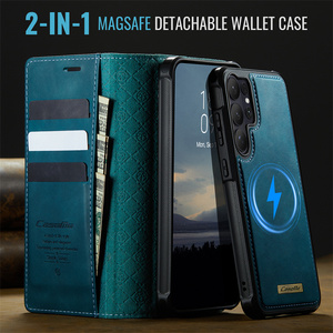 Étuis de téléphone en cuir à rabat avec porte-cartes antivol pour <span class=keywords><strong>Samsung</strong></span> S26 S23 S24 Plus S21 S22 S25 Ultra 2 en 1 <span class=keywords><strong>Housse</strong></span> de portefeuille détachable - Product Image 3