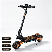 Trottinette électrique pliable CT-03 800W 48V13AH avec batterie au lithium, deux roues, longue portée, étanche, portable, pour les trajets en ville