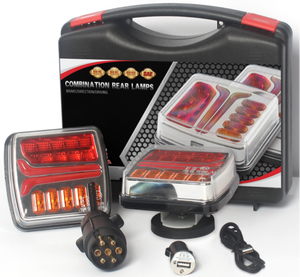 ECE Không Dây 12V <span class=keywords><strong>24V</strong></span> Trailer Đuôi Đèn Kit Với Từ Có Thể Sạc Lại Dừng Xếp Tín Hiệu Lần Lượt Phía Sau Đèn Cho Xe Tải Kéo - Product Image 2