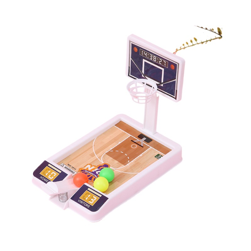 Juego De Baloncesto De Mesa De Dedos – Set Con 3 Mini Pelotas, Fácil De Montar, Para Niños Y Adultos, Alivio Del Estrés
