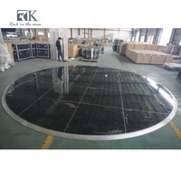 Plancher de danse rond noir personnalisé Plancher de danse Cam-lock pour événements
