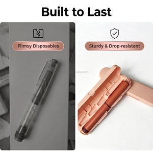 60IU Pink Rose <b>Gold</b> Luxury Reusable Injection <b>Pen</b> with Premium Gift Box for Skincare Beauty Liquid Dosing Applications - Product Image 3