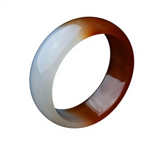 Classic <b>Jade</b> Best Quality Resin <b>Bangles</b> Fancy Unisex Fashion Jewelry Brown And White Color <b>Bangle</b> Stylish Trendy Wedding Woman - Product Image 1