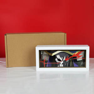 Nouveau produit Lampe en papier découpé décorative personnalisée Cadeau <span class=keywords><strong>Personnage</strong></span> de dessin animé de film d'anime Lampe de nuit en papier découpé 3D pour la décoration de la maison - Product Image 6