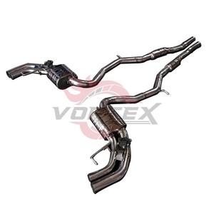 Vortex ระบบ304ท่อไอเสีย catback แข่งรถสแตนเลสขัดเงาสำหรับ Mercedes-Benz W221 W222 AMG S65 2005-2024 24เดือน - Product Image 2