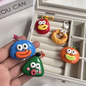 Divertidos y Lindos Llaveros de Resina con Forma de Muñecos de Boca Grande para Colgantes de Coche, Mochilas Escolares de Parejas Estudiantiles y Accesorios DIY - Product Image 4
