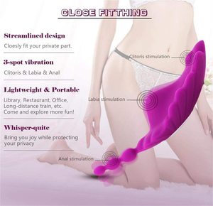 Wearable panty Vibrator clitoris Đồ chơi tình dục cho phụ nữ điều khiển từ xa g-spot kích thích adorime có thể sạc lại âm đạo Massager - Product Image 6