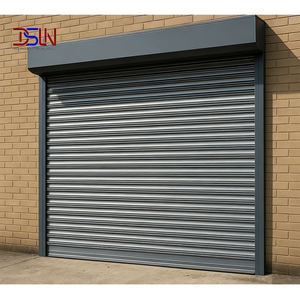 Puerta de Garaje Moderna Plegable Automática de Vidrio, Aleación de Aluminio, Insonorizada, Aislamiento Térmico, Antirrobo, Residencial, Villa, Personalizada - Product Image 1