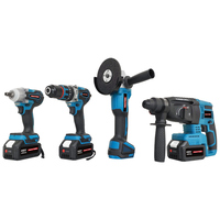 Tmaxtool 20 В беспроводной ударный ключ угловая шлифовальная машина Ударная дрель 4 в 1 Набор инструментов