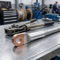 Borne annulaire à sertir en cuivre pour câble, type 16-300mm², connecteur de mise à la terre de batterie, borne de câble en cuivre, embouts de câble électrique
