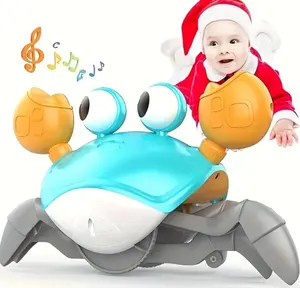 婴儿爬行蟹互动蟹玩具科技逃生电子玩具带音乐幼儿礼品