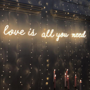 Luces de neón <span class=keywords><strong>LED</strong></span> personalizadas, <span class=keywords><strong>12V</strong></span>, todo lo que necesita es amor, letrero de luz de neón personalizado para boda, <span class=keywords><strong>RGB</strong></span> - Product Image 5