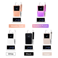 2027 Ultra Portable 85W Ponceuse à Ongles Sans Fil 45000RPM, Perceuse Électrique Métallique pour Manucure Pédicure et Polissage