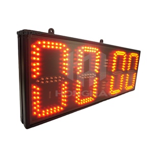 [Hong Hao] moderne 12/24 <span class=keywords><strong>mural</strong></span> 8 pouces LED rouge horloge numérique industrielle télécommande minuterie LED intérieure - Product Image 2