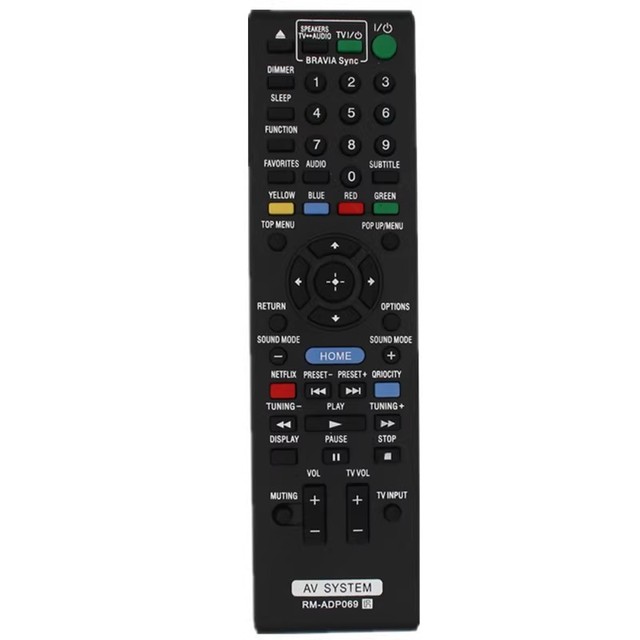 New RM-ADP069 Replace Remote Control for Sony BDV-N890W/Z BDV-T57 BDV-F7 HBD-F7 BDV-E280 HBD-T58 BDV-T58 BDV-E580 AV System