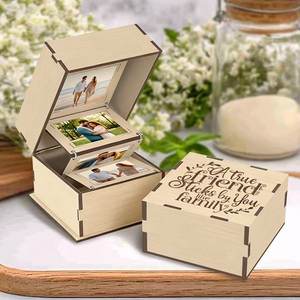 Kotak Foto Kenangan Wisuda Kayu Personalisasi, Kotak Foto Mini Kayu Tarik Keluar, Kerajinan Dekoratif Buatan Tangan untuk Kenang-kenangan Wisuda - Product Image 3