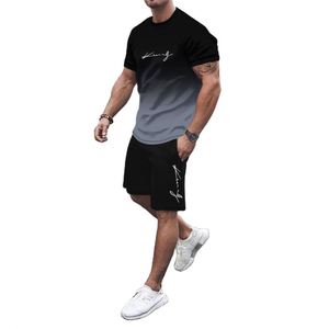 Conjunto de Camiseta sin Mangas con Cuello Redondo y Pantalones Cortos de Punto Sólido, 100% Poliéster, Transpirable y Ecológico, para Hombre, Estilo Casual y Skateboarding - Product Image 1