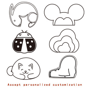 YIYI moda 2017 cabeza de animal de dibujos animados acetato pelo garra búho cachorro garra clip personalización al por mayor - Product Image 4