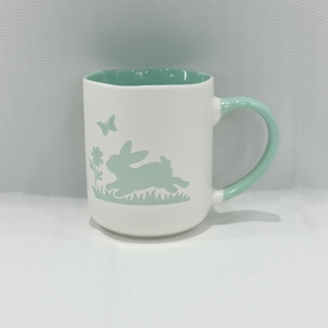 Factory Sale Ceramic Rabbit Cartoon Pattern Stoneware Mug Minimalist Eco-friendly Dishwasher & Microwave Safe - Product Image 5