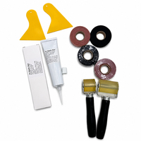 Colle liquide en gel PU 100 ml par tube, ruban adhésif étroit tendance et kit d'outils pour la fabrication d'extensions de cheveux humains DIY