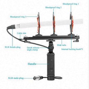 Microphone à condensateur à suspension antichoc BY Ws1000 avec 3 suspensions antichoc pour enregistrement d'interviews - Product Image 4