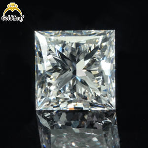 เพชรทรงปริ๊นเซสคัท ผลิตในห้องปฏิบัติการ รับรองโดย IGI น้ำหนัก 1 กะรัต ความสะอาดระดับ VVS2 VS1 สำหรับทำเครื่องประดับ - Product Image 1