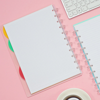 Mini index en papier imprimé coloré, séparateur facile à retirer pour carnet à anneaux, journal, agenda, cadeau