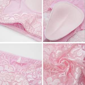 MTF hommes <span class=keywords><strong>Sexy</strong></span> Lingerie dentelle tentation Boxer slips musculaire hommes érotique sous-vêtements léger respirant slips - Product Image 4