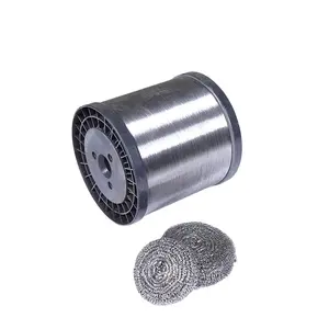 automatic scourer stainless spiral wire ball kitchen cleaning scourer ball