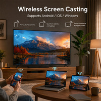 Téléviseur intelligent 50 55 65 pouces 4K UHD Android avec HDR10 et mode IA, fréquence de rafraîchissement 120 Hz, rétroéclairage LED