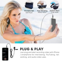 Microphone et haut-parleur filaires compacts pour PC, ordinateur portable, téléphone portable, studio – Microphones et haut-parleurs professionnels pour vlogging