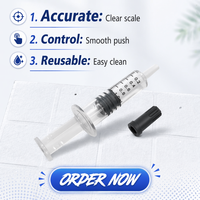 Siringa in Vetro Borosilicato da 1ml con Attacco Luer Slip per Confezionamento di Oli, Distillati e Concentrati
