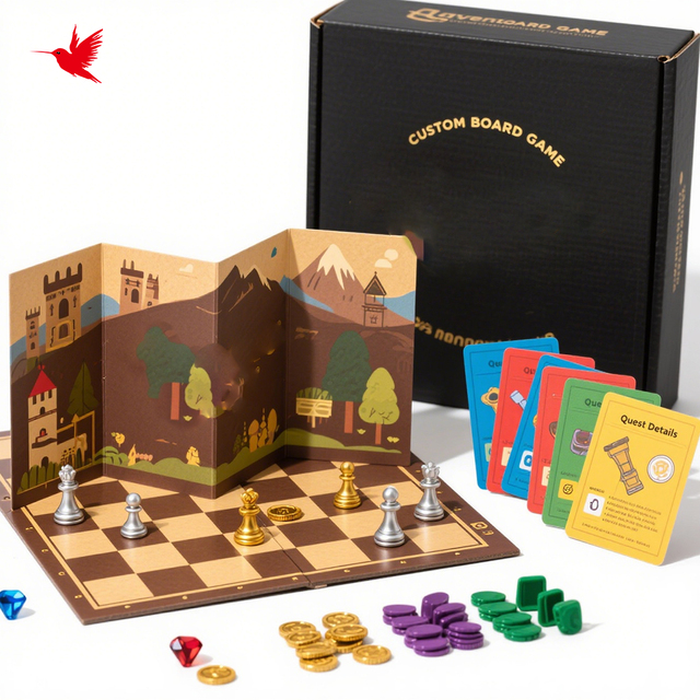 Custom New Design Fashion Portable Paper Table Game Board Game Eco-Friendly Durable Customizable Custom Brand for Wholesale