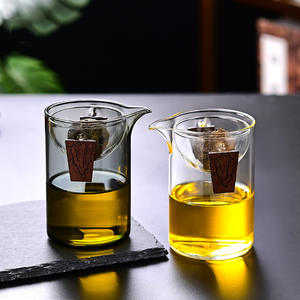 Ensemble d'infuseurs à thé en verre borosilicate de haute qualité, 200-400 ml, réutilisables, avec poignée en bois, pour la préparation du thé chinois - Product Image 3