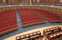Chaise d'auditorium table en acier bloc-notes canapé université rapport académique chaise de salle salle de conférence chaise de salle multifonctionnelle