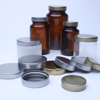 38-400 45-400 53-400 58-400 Capuchons couvercle lisse en métal argenté doré avec doublures pour bouteilles bocaux en verre