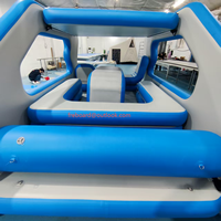 Freboard Nouveau Design Motor Hausboot Bateau Électrique Gonflable Jouet Bateau de Luxe à Énergie Solaire Ponton Villa Aquatique Bateau de Plaisance Flottant