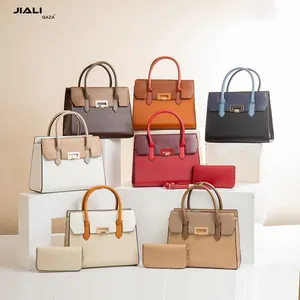 QAZA fournisseurs luxe 2 en 1 dames sacs à main 2024 designer nouvelle mode en cuir PU femmes simple épaule sac à main ensemble avec sac à main